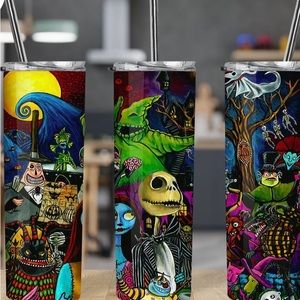 Nightmare before Christmas 20oz skinny sublimation tumbler